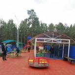 В Катангском районе закончили благоустройство детской площадки в рамках партпроекта «Городская среда»