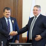 Депутата Госдумы  Александра Ищенко наградили медалью «За заслуги перед Ставропольским краем»