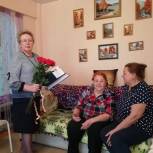 Партийцы Саянска поздравили с днем рождения старейшего члена партии