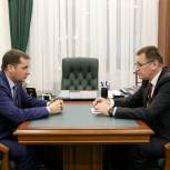Александр Цыбульский обсудил с депутатом Госдумы реализацию в НАО национальных проектов
