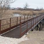 Новый пешеходный переход соединил две части села Чигорак благодаря ТОС