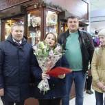 Партийцы поздравили с днем рождения двух известных жительниц города