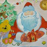 Определены победители конкурса рисунков "Дед Мороз - Единоросс"