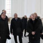 Участники выездного заседания проверили ход отделочных работ на Спасском кафедральном соборе
