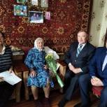Новоторъяльские единороссы поздравили труженицу тыла с 90-летием