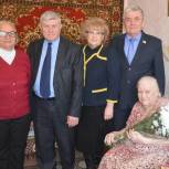 Единороссы поздравили одного из старейших партийцев Боровского района с днём рождения