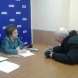 В рамках проекта "Старшее поколение" Светлана Пинишина провела прием граждан