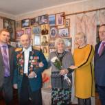 В Курской области партийцы поздравили ветеранов с Днем защитника Отечества