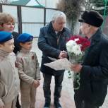 Кочубеевские ветераны принимали поздравления с Днем защитника Отечества
