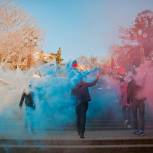 Севастопольская молодёжь провела «дымный» флешмоб в честь годовщины референдума в Крыму