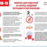 Роспотребнадзор дает рекомендации родителям на период эпидемии коронавирусной инфекции