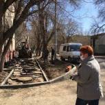 Жители Заводского и Ленинского районов контролируют качество ремонта тротуаров по проекту Володина