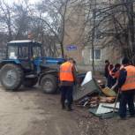 На улице Тельмана ликвидировали несанкционированную парковку