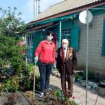 В Ольховатке  «Палисадник Победы»  появился под окнами ветерана Великой Отечественной войны 