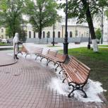 В Пензе продолжается дезинфекция общественных пространств