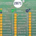 В Калужской области за сутки выявили еще 121 случай COVID-19