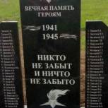 Тульские единороссы установили памятник погибшим солдатам
