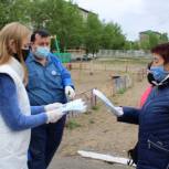 Десант волонтёров в Песчанку: раздача масок и приём предложений от местных жителей