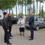 Спикер парламента Альбина Егорова ознакомилась с противоэпидемическими мероприятиями, проводимыми в Чебоксарском районе