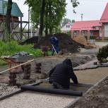 В Туме проходит второй этап благоустройства сквера