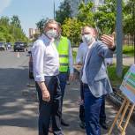 Партийцы проверили качество дорожных работ на улице Ново-Спортивной в Одинцово