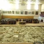 В средней школе села Уйское началась реконструкция актового зала