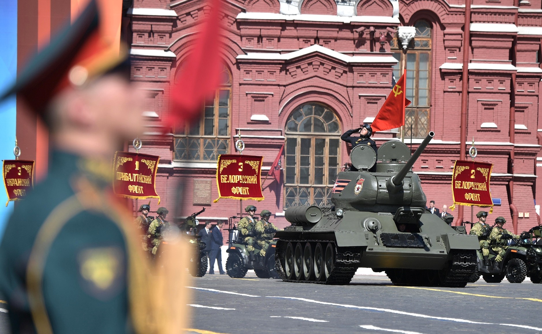  Военный парад в честь 73-й годовщины Победы в Великой Отечественной войне. Фото: пресс-службы Президента РФ