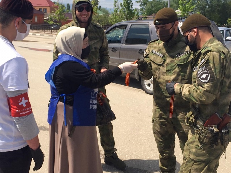 Празднование Дня Победы в городах России. Чеченская Республика