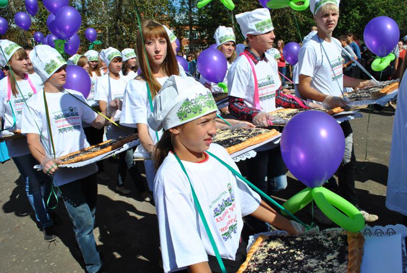 Черничный пирог рекорд в красновишерске