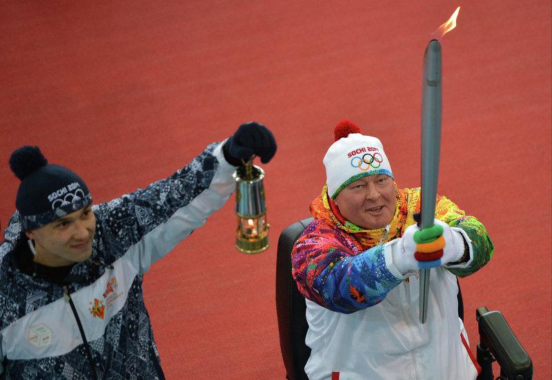 Огонь XXII зимних Олимпийских игр 2014 года в Приангарье