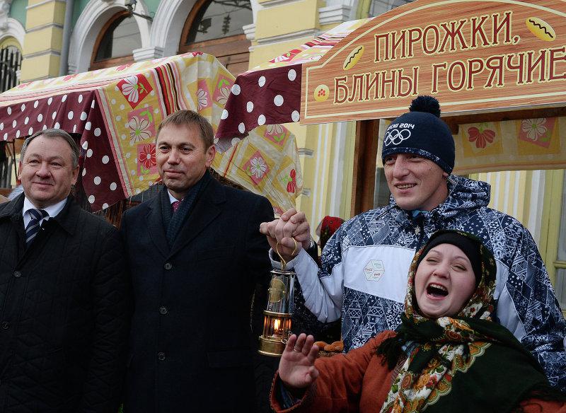 Огонь XXII зимних Олимпийских игр 2014 года в Приангарье