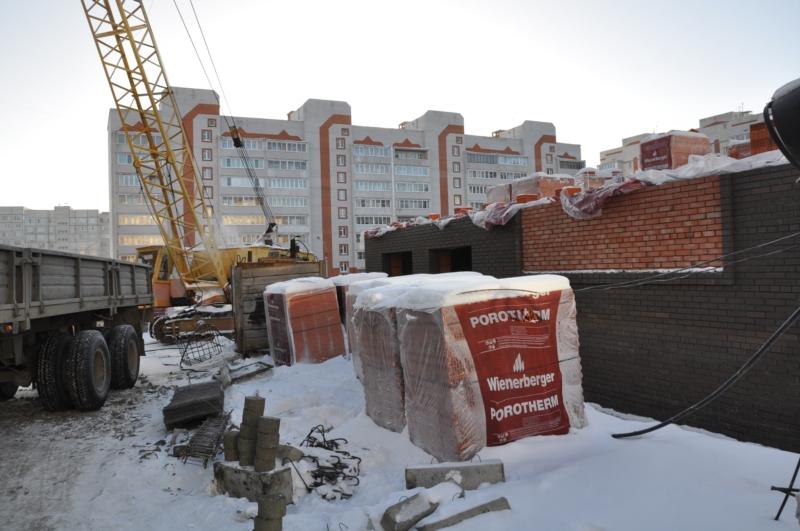 На строительстве нового детского сада (г. Новочебоксарск)