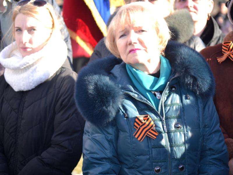 Митинг "Своих не бросаем!" в Пскове 18 марта 2014