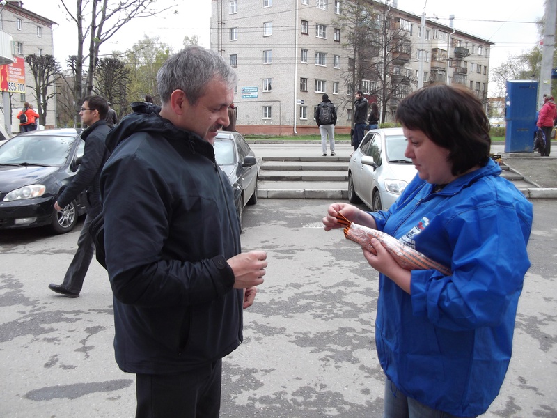 Акция "Георгиевская лента" в Чебоксарах