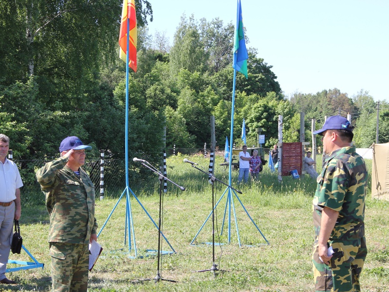Открытие военно-патриотического лагеря Союза десантников Чувашии (02.06.2014)