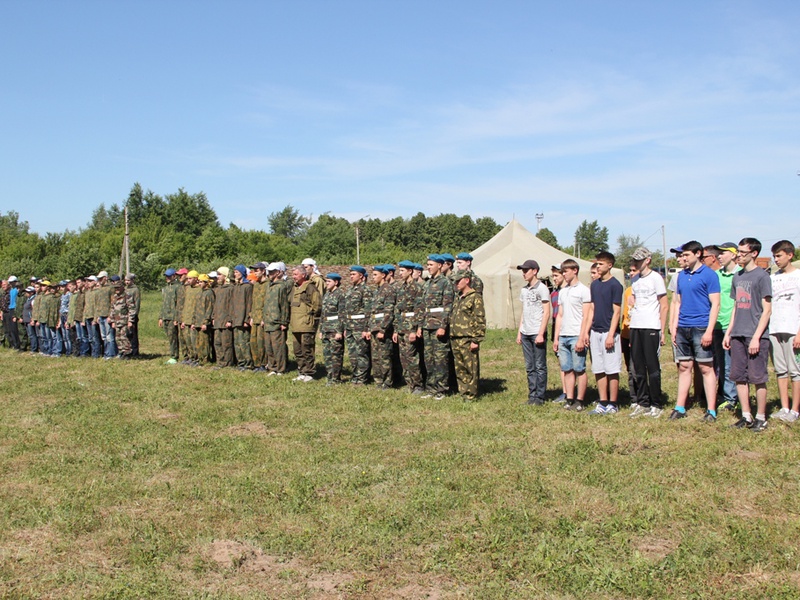 Открытие военно-патриотического лагеря Союза десантников Чувашии (02.06.2014)