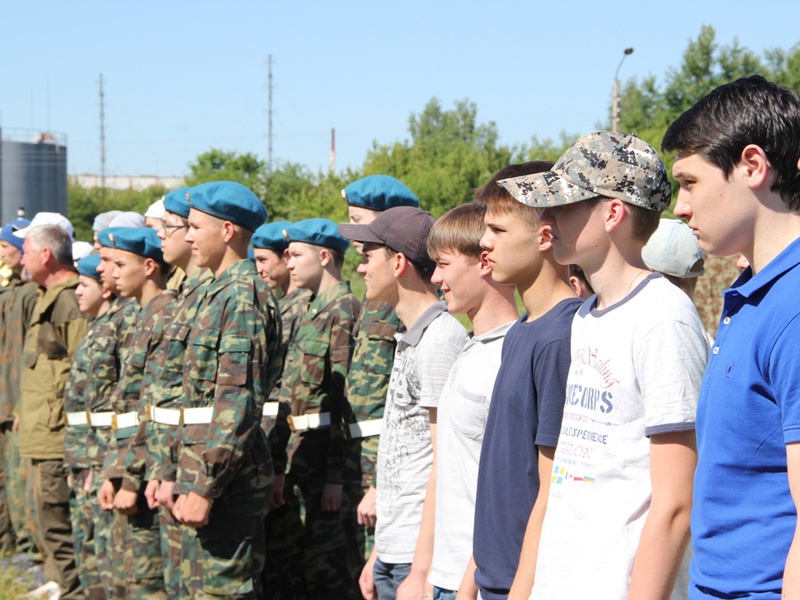Открытие военно-патриотического лагеря Союза десантников Чувашии (02.06.2014)