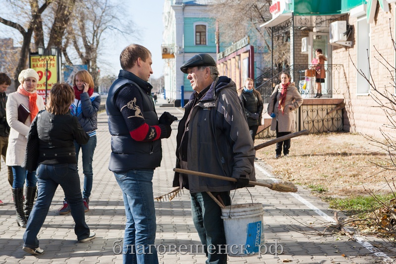 Общегородской субботник в Благовещенске