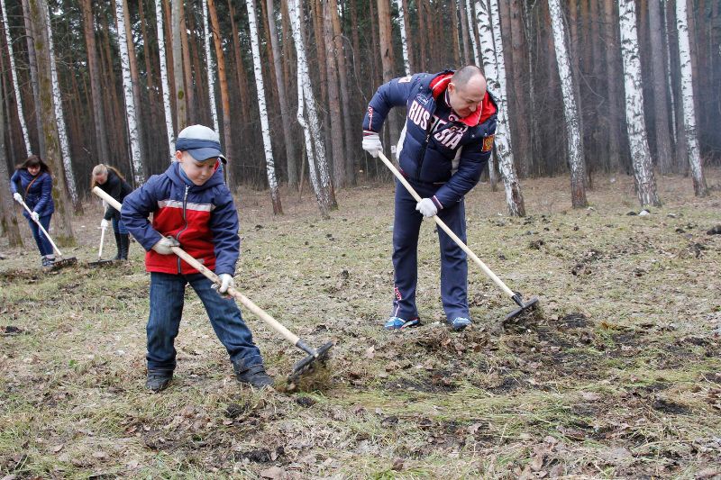 Субботник в Парке Победы, Чкаловское отделение