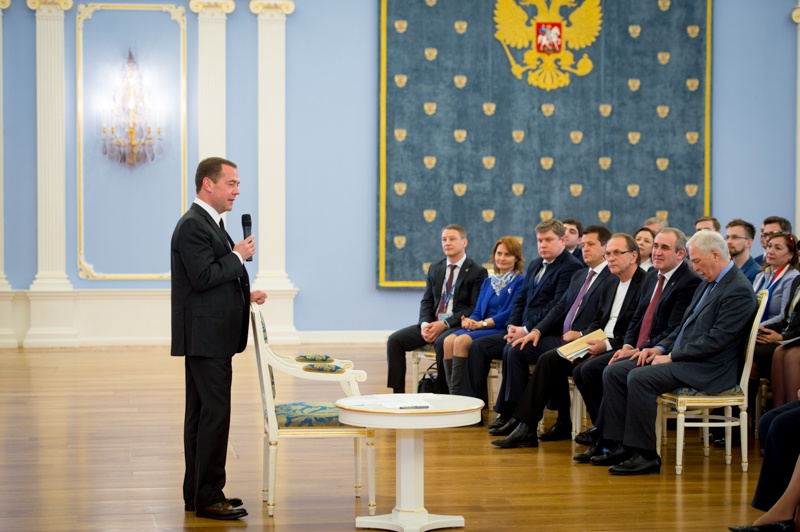Встреча Дмитрия Медведева с кандидатами в Высшей и Генеральной советы Партии