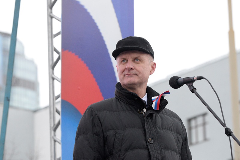 Свердловские единороссы приняли участие в митинге в честь воссоединения России с Крымом (18.03.2016)