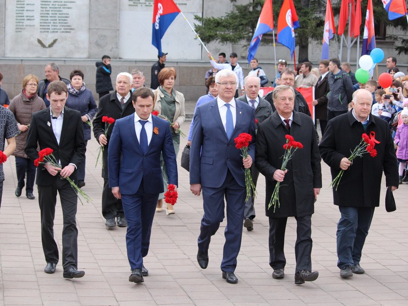 Партийцы вместе с жителями Иркутской области встретили Первомай
