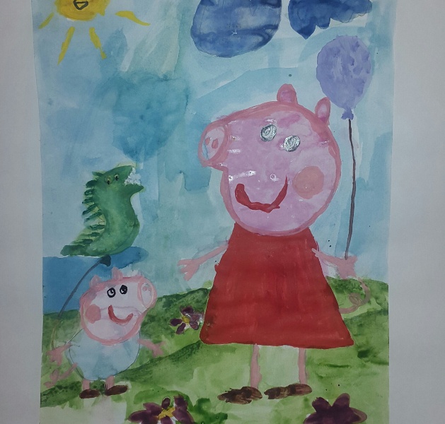 Королева Полина, 5 лет, "Свинка Пеппа", педагог Панафидина Н.Н.
