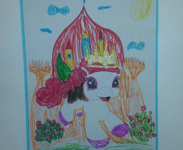 Клепова Наташа, 7 лет, "Лошадка Филли", педагоги Бойко Т.Н., Лаптева Т.В.