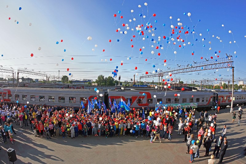 В первый день лета из Екатеринбурга в Анапу отправился новый поезд здоровья