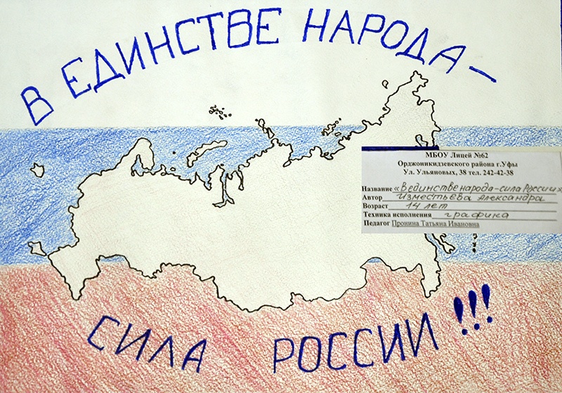 Конкурс детских рисунков «Единство народов России»