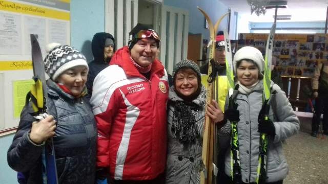 Лыжные гонки среди спортивных семей на призы Главы Чувашии Михаила Игнатьева