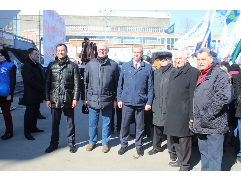 Митинг в честь Дня воссоединения Крыма с Россией