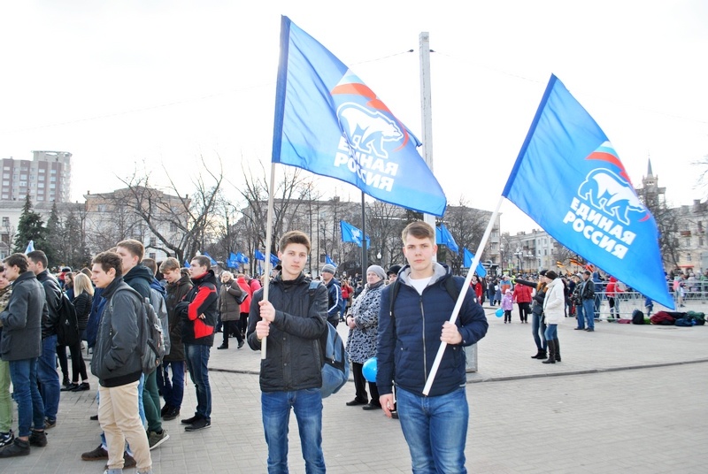 Единая Россия молодёжь митинг.