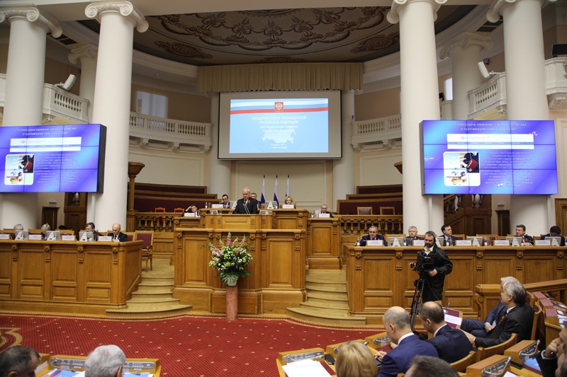 Константин Толкачев выступил на заседании Совета законодателей России